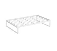 Milageto Stoves Top Cover Multifonction Cuisine Couverture Protection Gazinière Acier Rack de Rangement à Induction Plateau Accessoires Poêles Surface Lisse, Blanc, Hauteur L