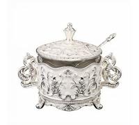 Milageto Sucrier Pratique Élégant, Robuste, Pot Récipient Intérieur En Verre, pr Plan Travail Cuisine, Service Quotidien,