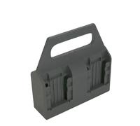 Milageto Support Portable Bloc d'alimentation Plastique Moulé d'alimentation Lithium Installation Facile Boîtier, Noir