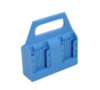 Milageto Support Portable Bloc d'alimentation Plastique Moulé d'alimentation Lithium Installation Facile Boîtier, Bleu