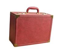 Milageto Valise de pour, avec serrure à code, multifonction, légère et portable, pour salon de beauté et maquilleur, Rouge