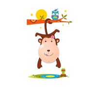 Milagro applique murale singe - multicolore