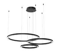 Suspension LED Galaxia Eko-Light, noir, Salon / Salle à manger, Matière Plastique, Moderne