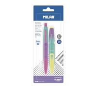 MILAN - 1 stylo à bille encre bleue + 1 porte-mines Compact Sunset