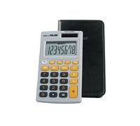 MILAN 150208OBL Blister calculatrice 8 chiffres avec boîtier Orange