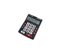 Milan Calculatrice électronique 151712BL – 12 chiffres, touches grandes, noire (22,5 x 14 x 3 cm)