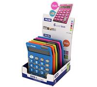 Milan Duo, Ordinateur de bureau, Calculatrice simple, 10 chiffres/chiffres, Pile/Solaire, Différentes couleurs