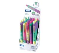 Milan 176568920sn Stylo À Bille Bleu Stylo À Bille Rétractable Avec Clip 20 Pièces