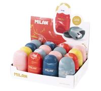 Milan 4701116lv Taille-Crayons Taille Crayon Manuel Couleurs Assorties