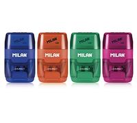 Milan 4703116 Présentoir 16 taille-crayons + gomme Compact