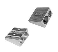 Milan Aluminium Box 20 Double Pencil Sharpeners Argenté Enfants
