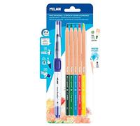 MILAN Blister pinceau rechargeable Water Brush + 5 crayons aquarellables