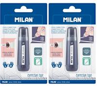 MILAN Blister Ruban correcteur cylindrique 5 mm x 6 m série 1918 (Lot de 2)