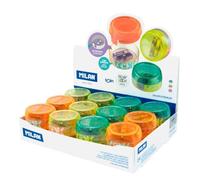 MILAN® Boîte d'affichage 24 taille-crayons avec réservoir SPIN, série New Look