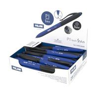 Milan Display Box 25 P1 Touch Stylus Pens Blue Ink Bleu Enfants