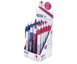 MILAN® Boîte de présentation 20 stylos P1 nata® 624, encre bleue
