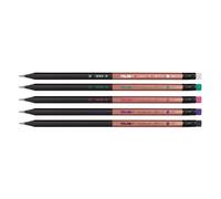 MILAN Boîte de présentation 24 crayons graphite HB avec caoutchouc série Copper 71421724