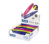 MILAN Boîte présentoir 12 bandes correctrices avec poussoir 5 mm x 6 m Acid