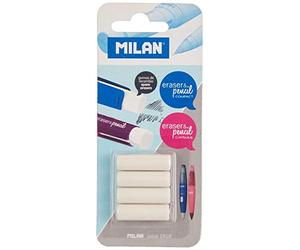 Milan BTM10299 Lot de 4 gommes à effacer
