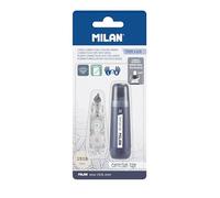 MILAN BWM10478B Blister de ruban correcteur 5 mm x 6 m 1 recharge, série 1918, bleu marine