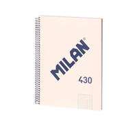 MILAN® Cahier à spirales, papier quadrillé, 80 feuilles A4, série 1918, beige