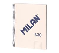 MILAN® Cahier A4 avec couverture rigide, ligné, 80 feuilles, série 1918, beige