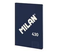 MILAN® Cahier collé A4, papier ligné, 48 feuilles A4, papier 95 g/m², série 1918, bleu marine