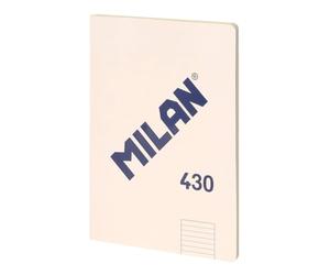 MILAN® Cahier collé A4, quadrillage de 5 x 5 mm, 48 feuilles A4, papier de 95 g/m², série 1918, beige