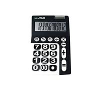 MILAN - Calculatrice 12 chiffres Grandes Touches - blanc et noir