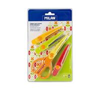 MILAN Blister TIJERAS Zig-ZAG 4 HOJAS INTERCAMBIABLES