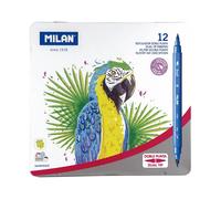 Milan Coffret marqueurs double pointe - 12 pièces