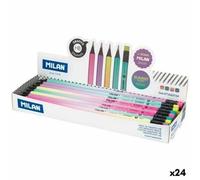Milan Crayon Avec Gomme Sunset Hb (24 Unités) - 8411574093756