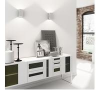 Milan Dau 80 Applique Rectangular 2x DOB LED Strahler/Spot, blanc matt