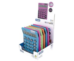 Milan Duo, Ordinateur de bureau, Calculatrice simple, 10 chiffres/chiffres, Pile/Solaire, Différentes couleurs