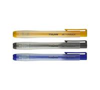 MILAN Kit porte-gomme automatique Jet Eraser + 3 recharges PVC Ø7 mm x 12 cm couleurs assorties