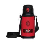 Milan Gourde Garçon Seven, rouge noir, avec porte-bouteille à bandoulière, maintien de la température : chaud 12h / froid 24h