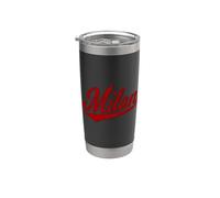 Milan Italie Variété Script Rétro Vintage Sport Style Gobelet isotherme en acier inoxydable double paroi