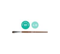 MILAN Pinceau Plat en Bois, n° 12