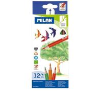 Milan Pochette 12 Crayons De Couleur Triangulaires