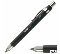 Milan Display Box 6 Professional Mechanical Pencils 5.2 Mm Argenté Enfants