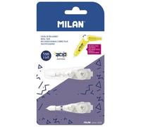 Milan Recharges De Ruban Correcteur De Poussoir D´acide Pour Blister Pack 2 5x6 M