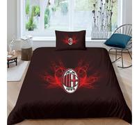Milan Sets De Housses De Couettes D, Imprim¿¿ Pi¿¿Ces Microfibre Parure De Lit Avec Housse De Couette Et Taies D'oreiller Avec Fermeture ¿¿Clair