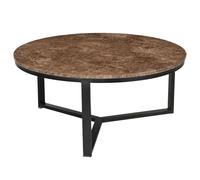 Milano-table basse ronde 60 cm en marbre emperador