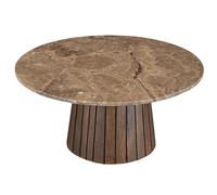 Milano-table basse ronde d80 cm en marbre emperador