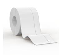 Milduall Plinthe Souple Autocollante, 15 Mètres Plinthe Flexible en PVC 50 x 20 mm, Plinthe Pliable Pour Cuisine, Salle de Bain et Mur, Décorative, Résistante aux UV, Blanche