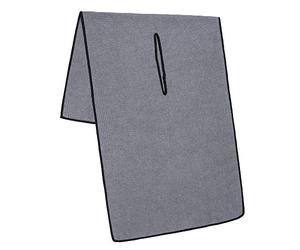 Mile High Life Serviette en Microfibre Serviette Pro Tour Caddy | 43 x 101 cm avec Fente Centrale De 20 Cm | Tissu Nid d’Abeille De Qualité Supérieure ((Dark Gray)