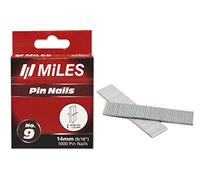 Miles Boîte de 1000 Clous sans tête N°9 14 mm, Noir, Standard