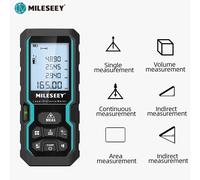 MILESEEY metre laser, telemetres laser, IP54 Mètre ruban laser 40M 60M 80M 100M , règle électronique, outil de mesure utile ACEGMET S9