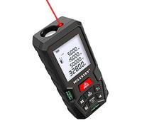 MiLESEEY Télémètre Laser, 100m Mètre Laser avec 2 Niveaux à Bulle, précision de±2mm, écran LCD rétroéclairé et Mode pythagore, Mesure la Distance, la Surface et Le Volume, en Intérieur