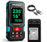 MiLESEEY Télémètre Laser 100m Multifonctionnel Rechargeable | Capteur d'inclinaison numérique, Précision ±2mm, Connectivité App, Écran IPS 2,4", Batterie Incluse